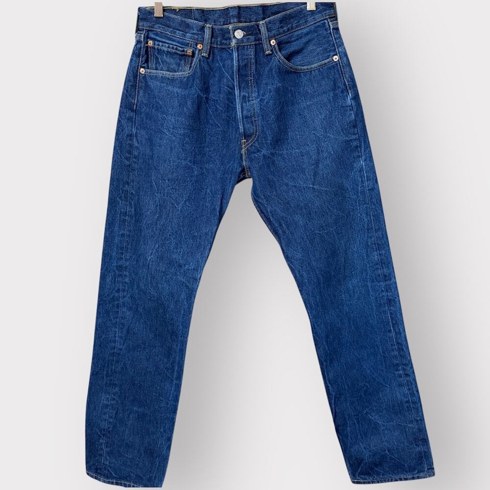Levi's 501 Button Fly Denim 100% Cotton Jeans Size 33 x 34